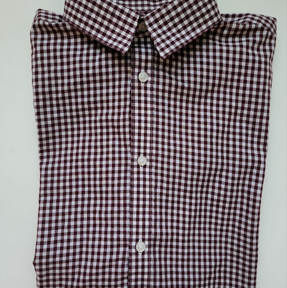 H&M slim fit easy-iron button front shirt. Mens M - Picture 11 of 13